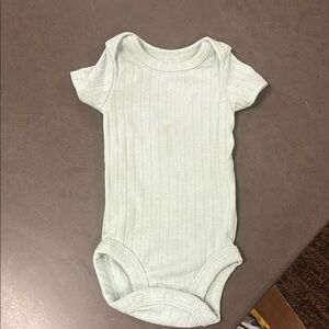 Carter's Light Green Ribbed Baby Bodysuit